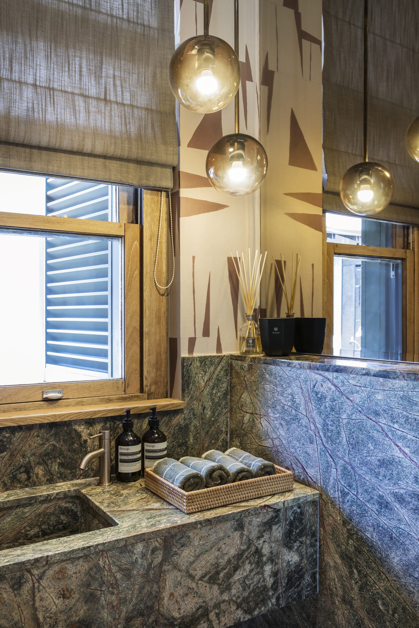 Coronation Road living space with curated art