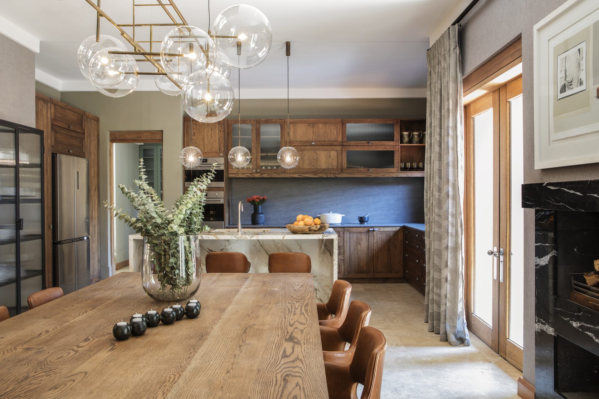 Wide view of residence interior