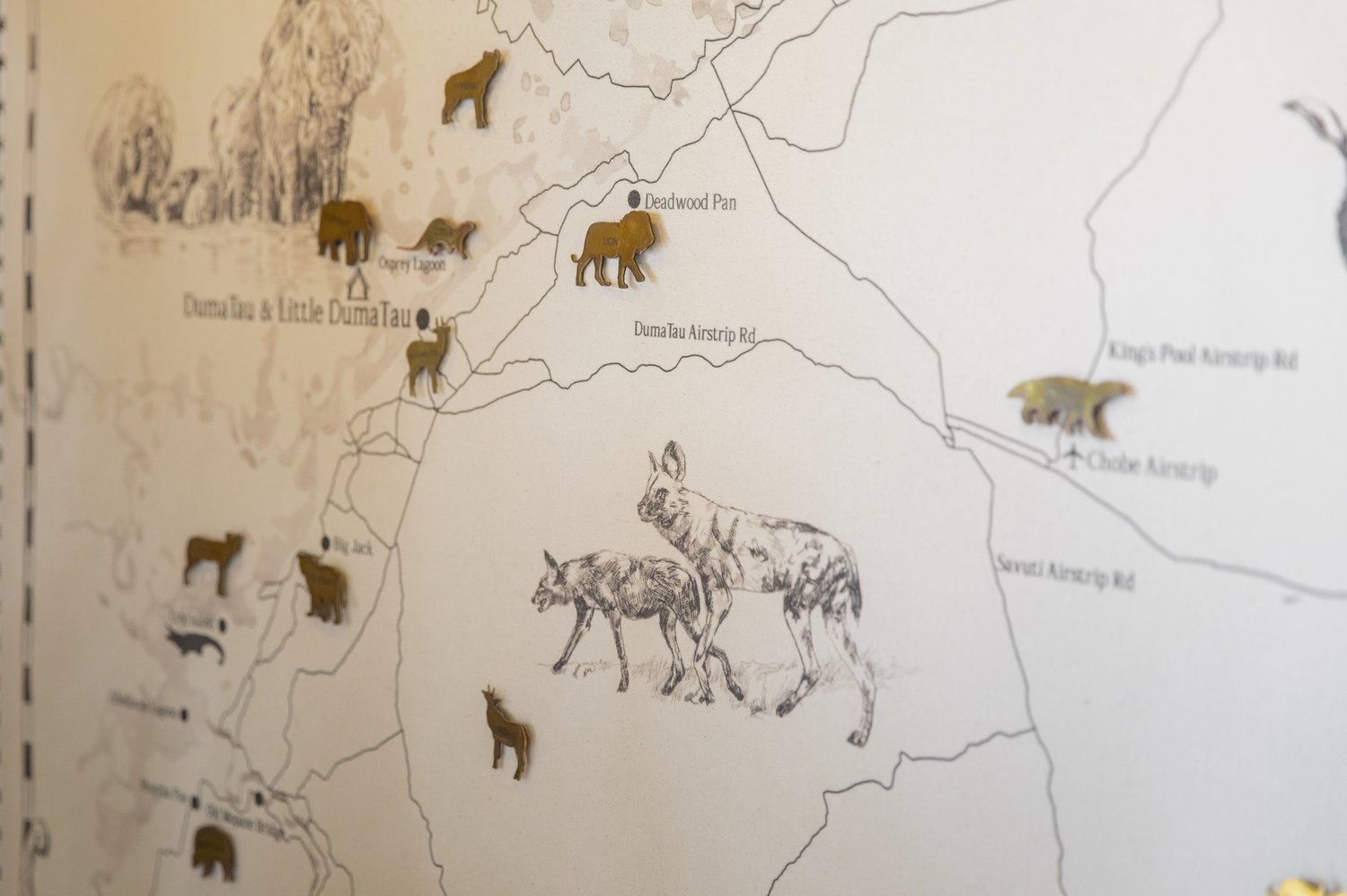 Wallpaper in dining room