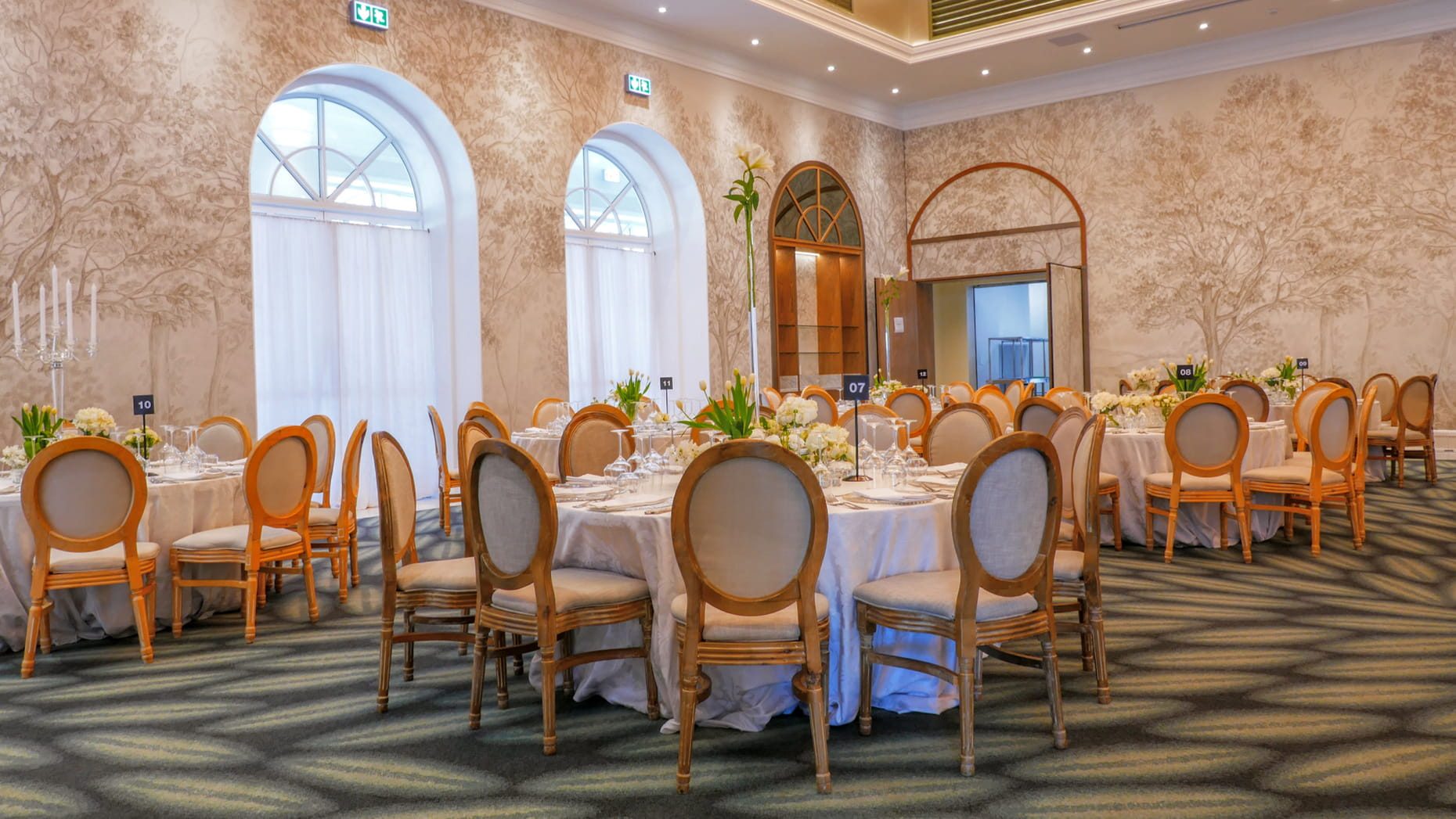 Four Seasons ballroom installation