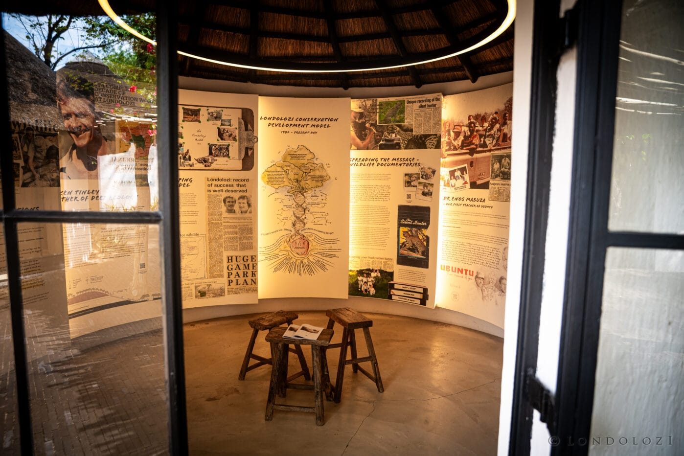 Londolozi rondavel museum installation