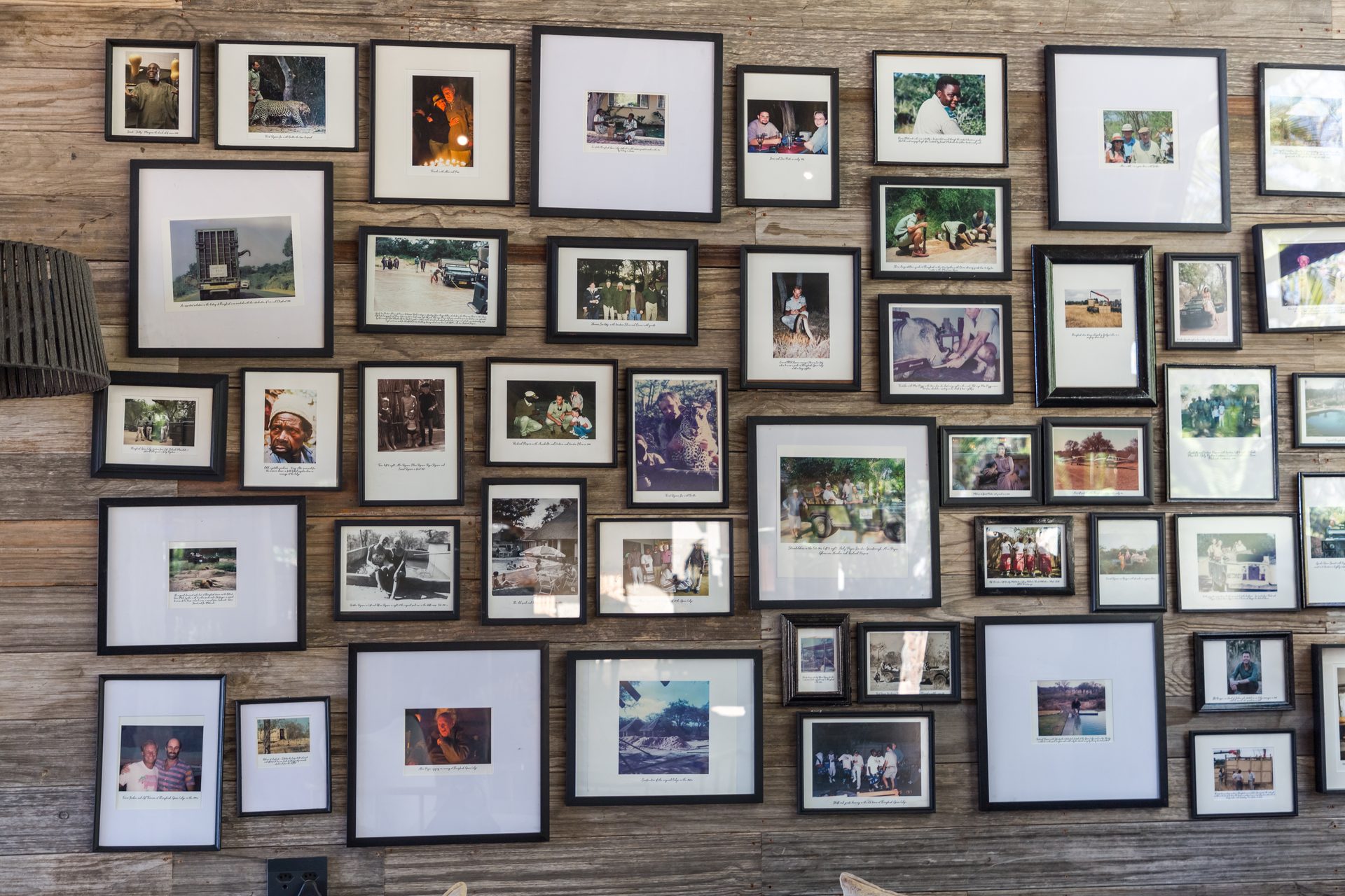 Photo wall installation