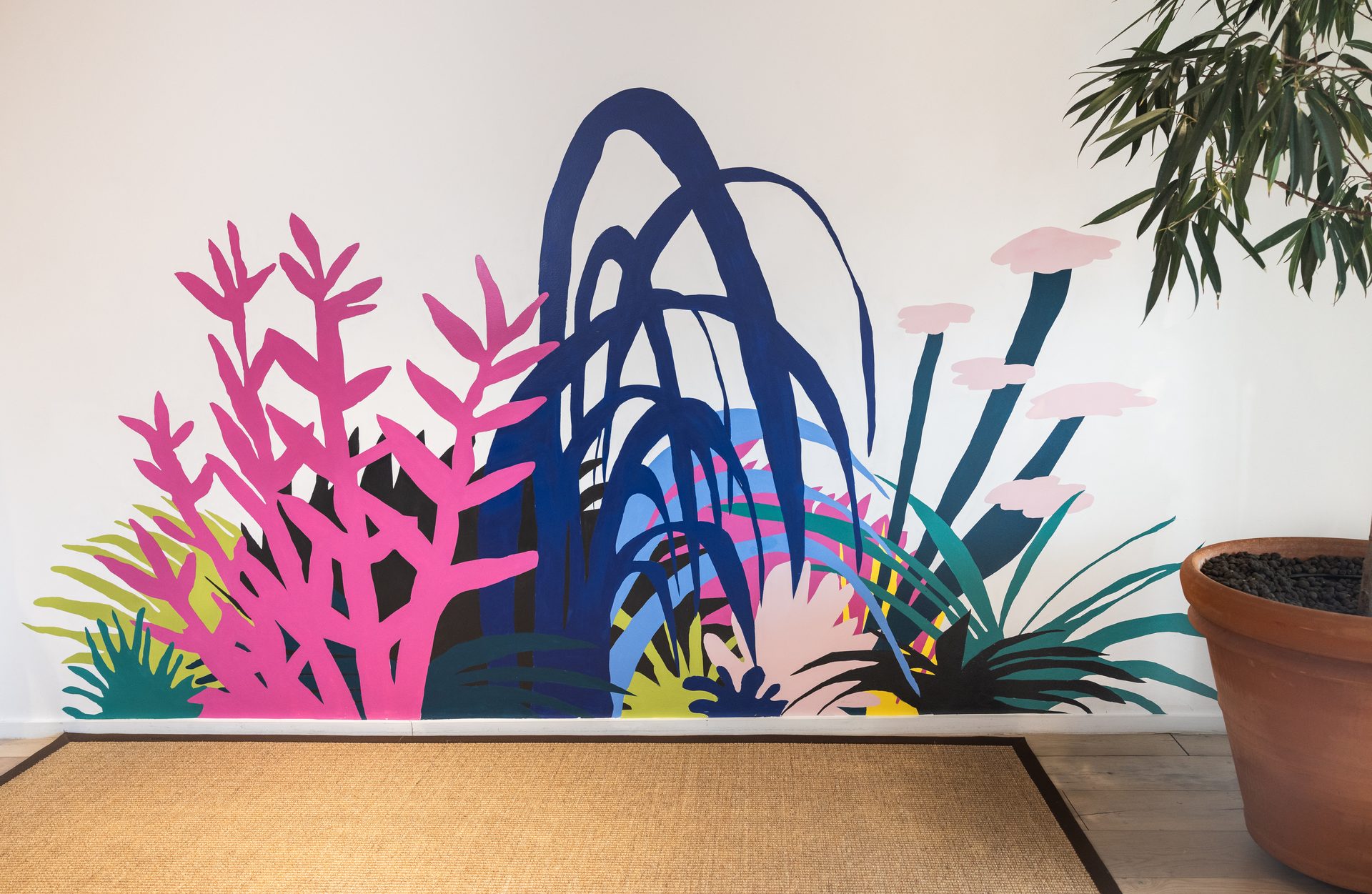 WeWork Sandton entrance artwork