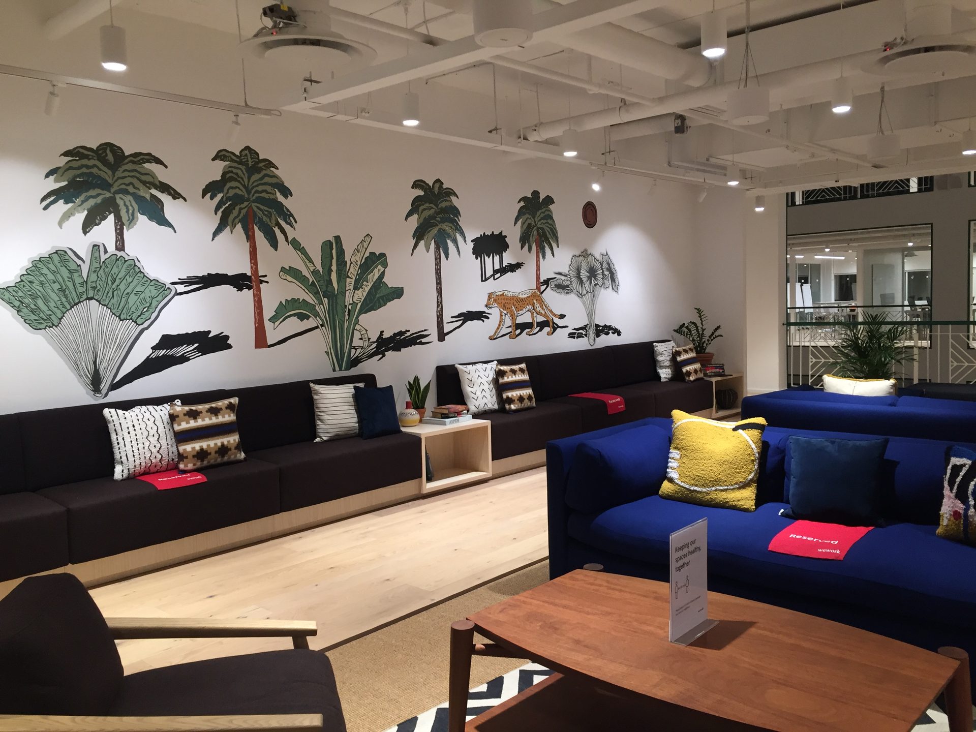 Wide view of WeWork Sandton art programme